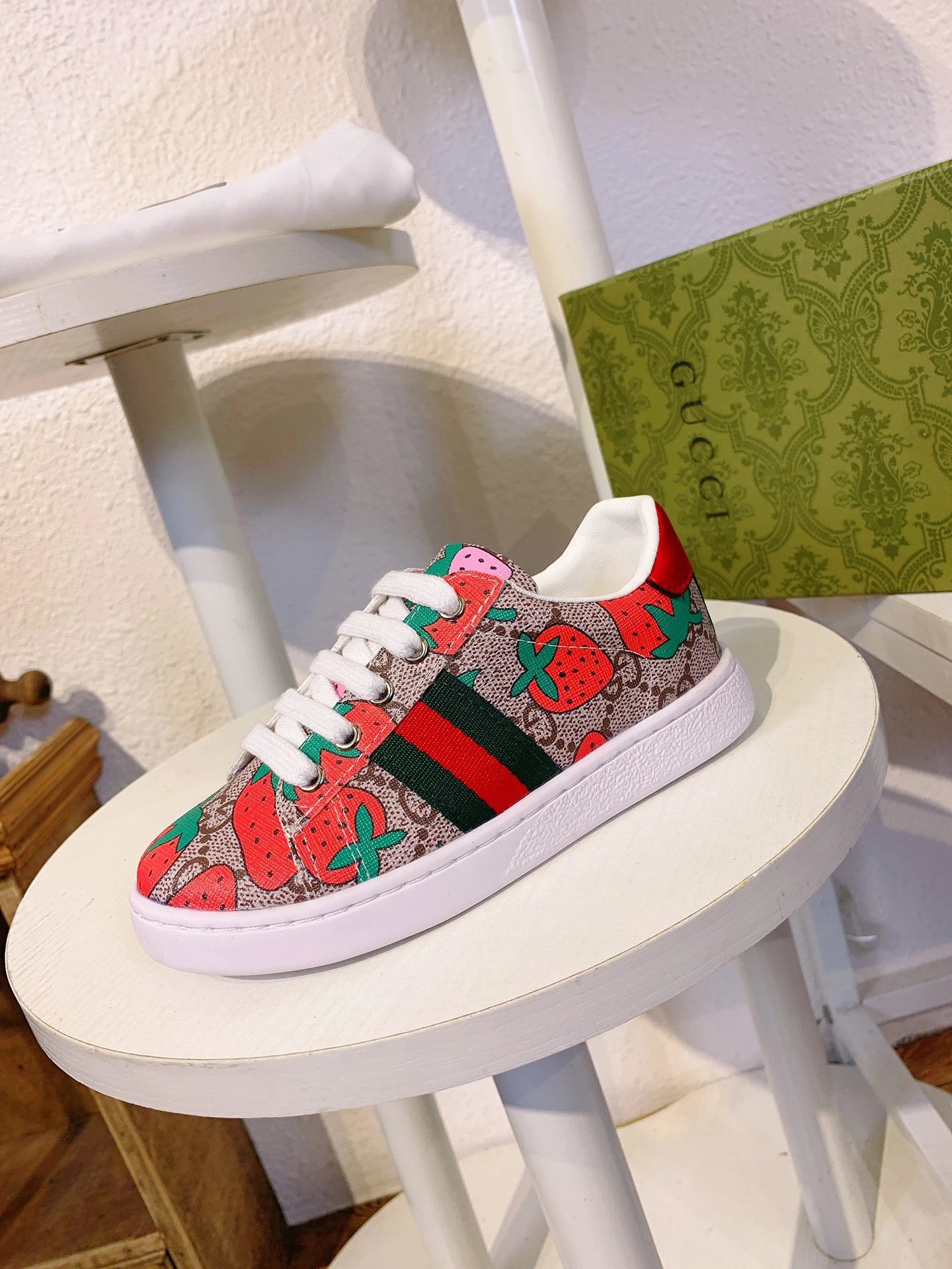 Gucci Sneakers Children's GG canvas web stripe low-top image 10