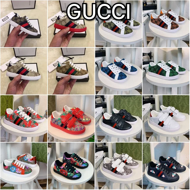 Gucci Sneakers Children's GG canvas web stripe low-top product detail image 1