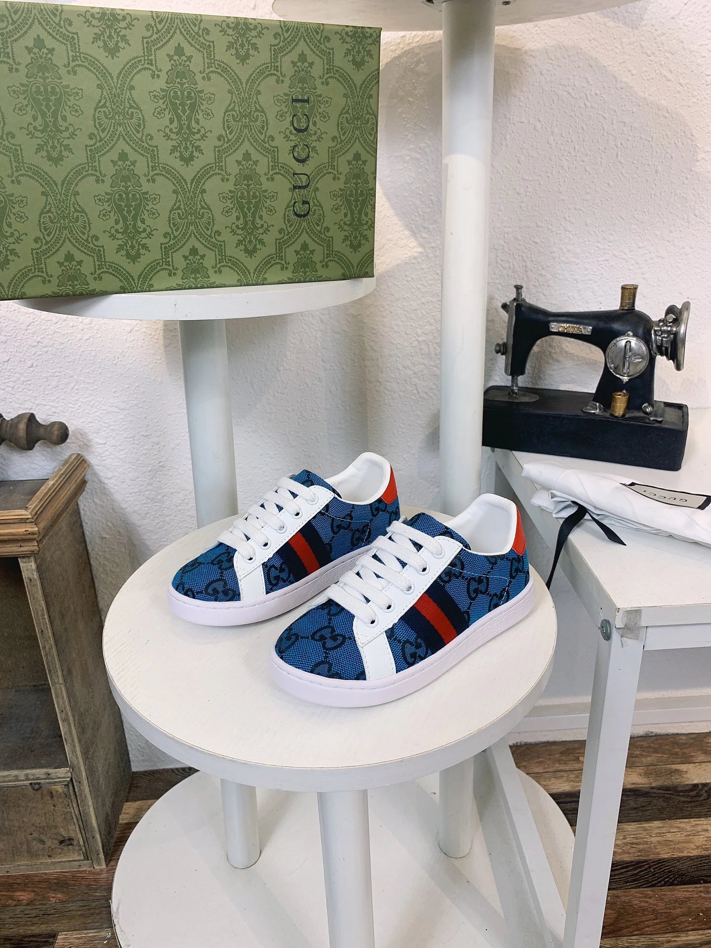Gucci Sneakers Children's GG canvas web stripe low-top image 13