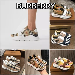 thumbnail for B's 2023 autumn and winter new boys and girls customized children's 🧒 The latest Velcro Vintage plaid thick-soled dad sneakers-💗 Full of British style, the material last is the most annoying, the Velcro style is designed with a great appearance, and the plaid stripes are classic and not easy to go out of style. Don't miss it if you want to match your family