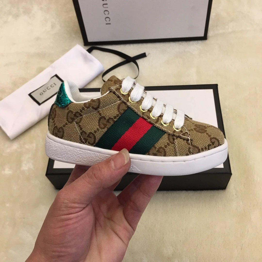Gucci Sneakers Children's GG canvas web stripe low-top image 7