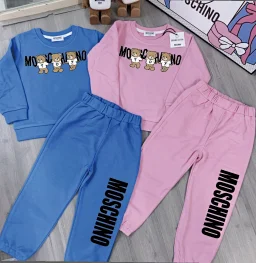 thumbnail for Moschino 2024 Autumn Winter New Baby & Children's Clothes for Boys and Girls Custom Round Neck Fleece (Terry) Sweatshirt Sweatshirt Shirt Set, M Series Baby Fleece Sweatshirt Set No lint, close to the skin, soft, skin-friendly, no shedding. We are serious about being babies.
Fleece sets are also available with terry
Fleece size