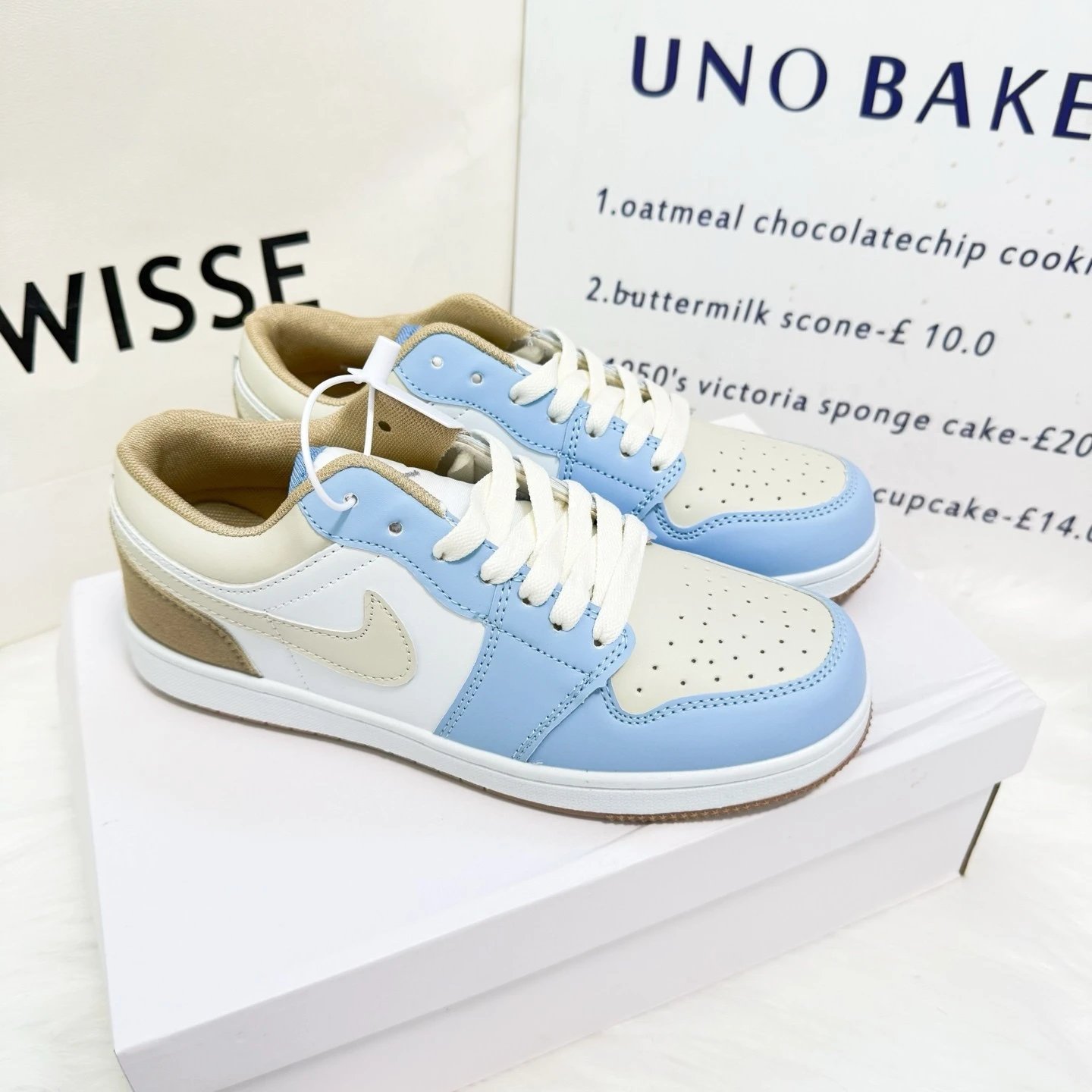 White brown coconut milk