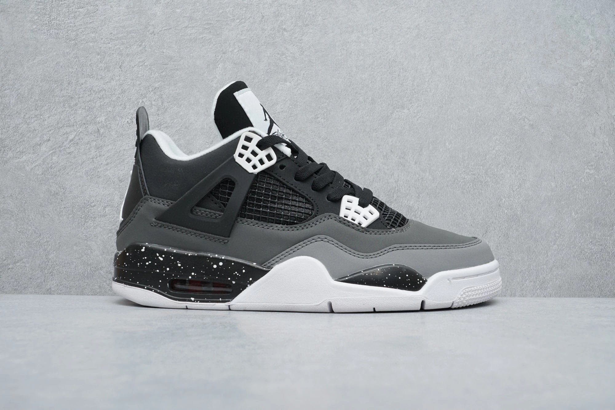 Black grey cement