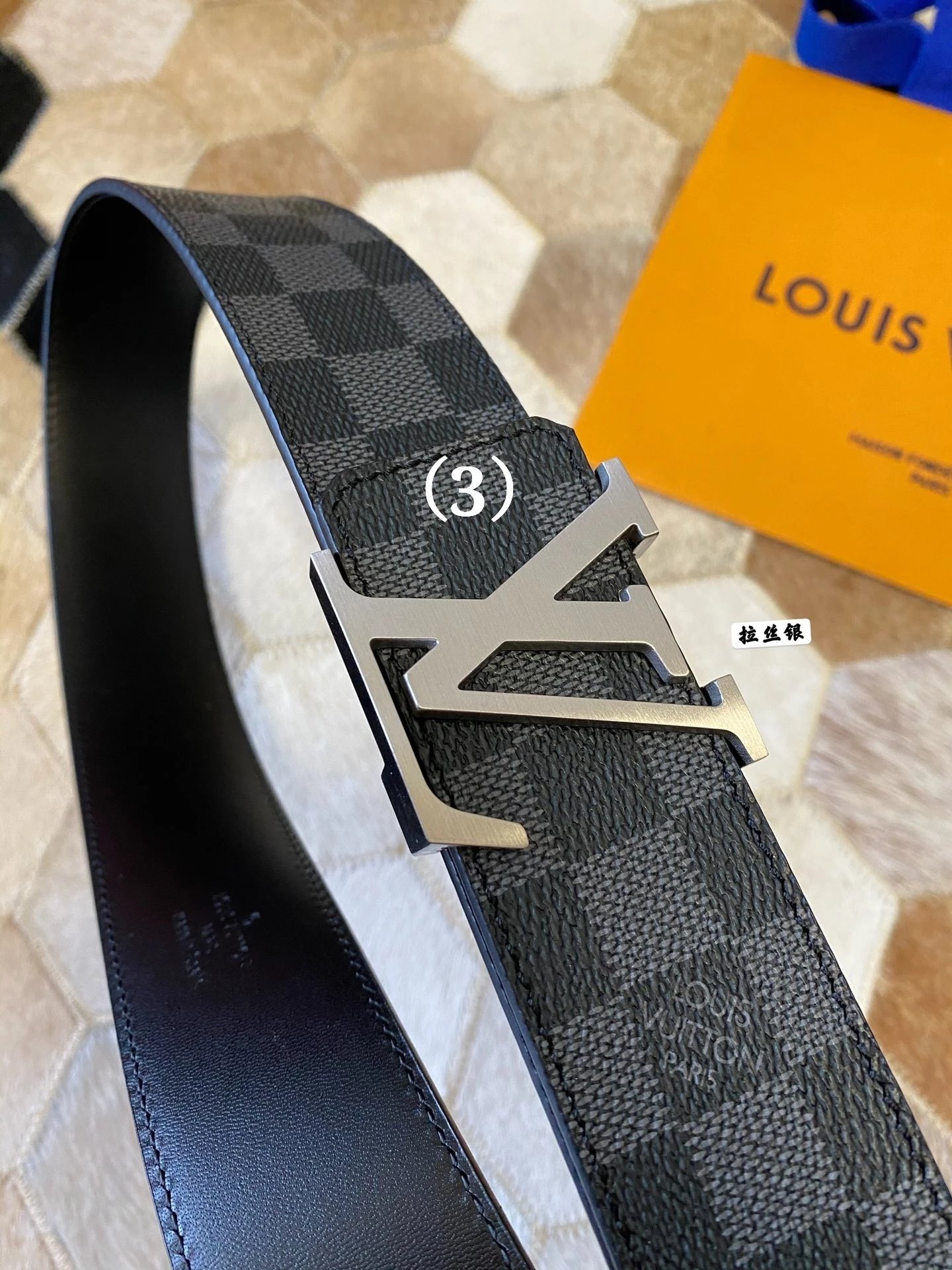 (3) Black Grid Matte White