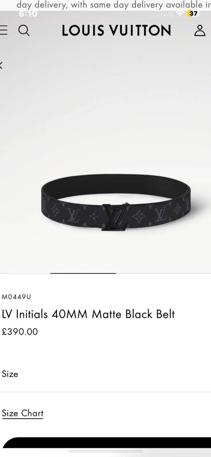 Louis Vuitton Damier Graphite Reversible Belt Black - 33
