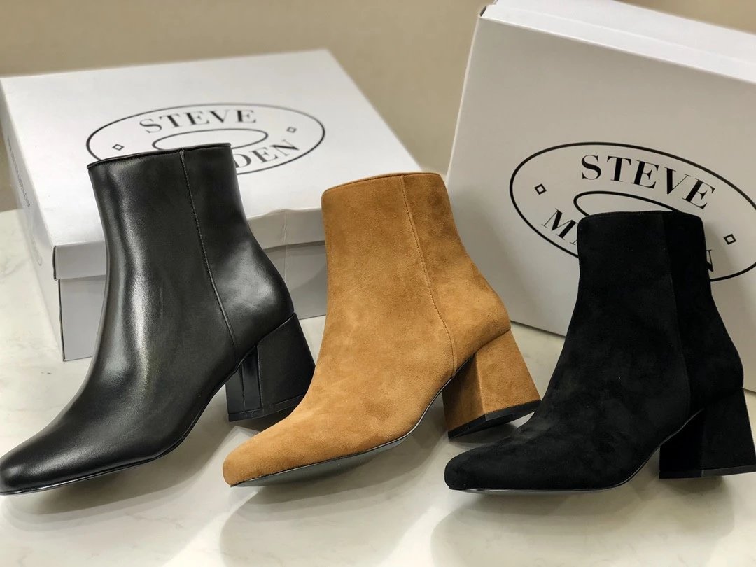 Steve madden 纯原短靴子 非常简约大气的设计，没有任何修饰，简简单单，入一双穿十年都不过时，靴筒高度刚刚好