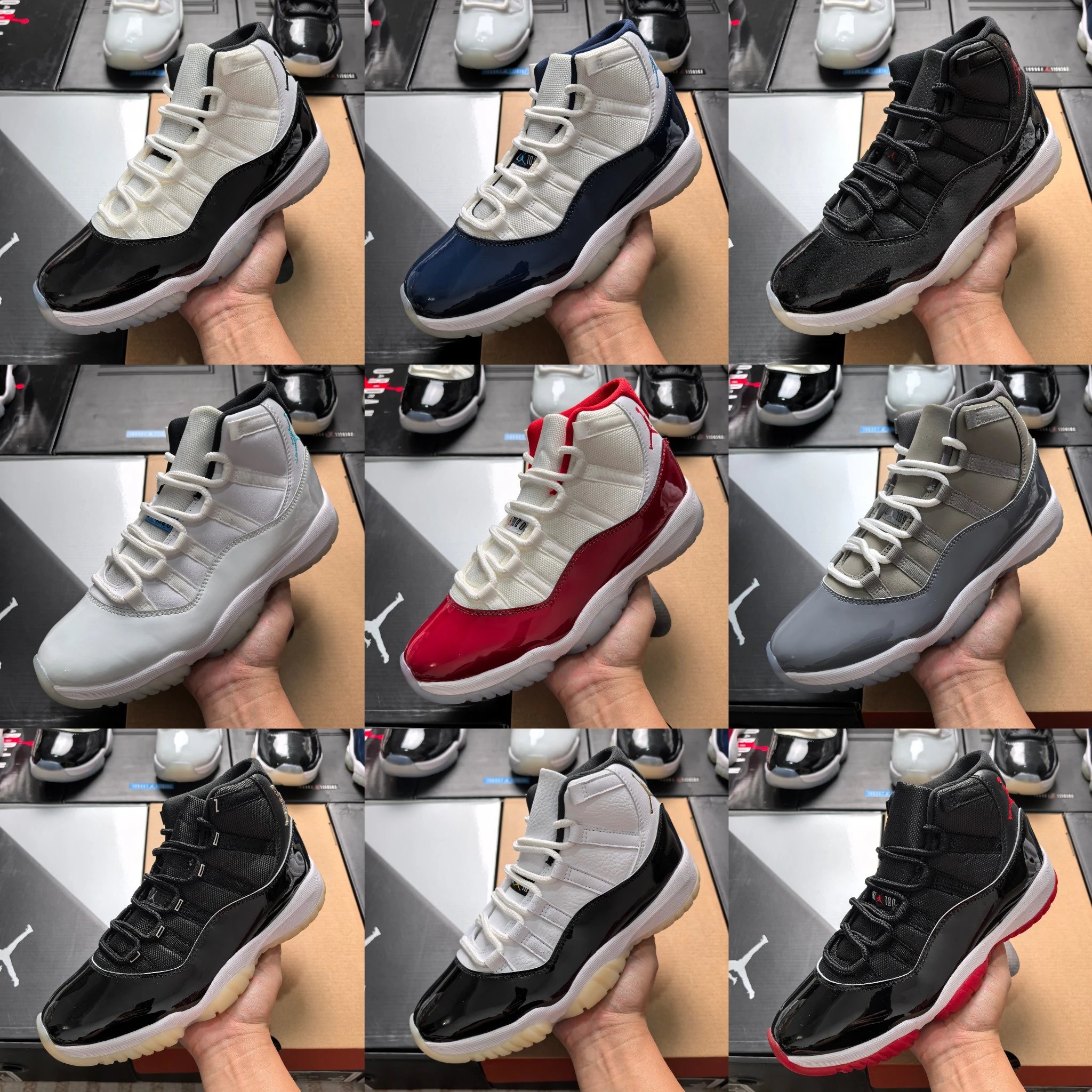 AJ11 High Top Basketball Shoe