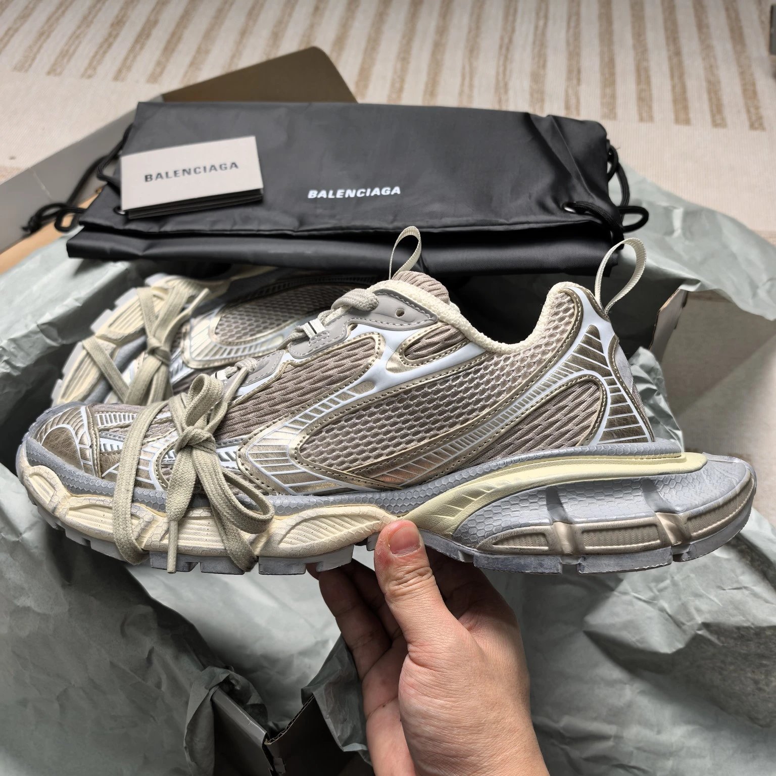 Balenciaga 3XL Champagne Low Top