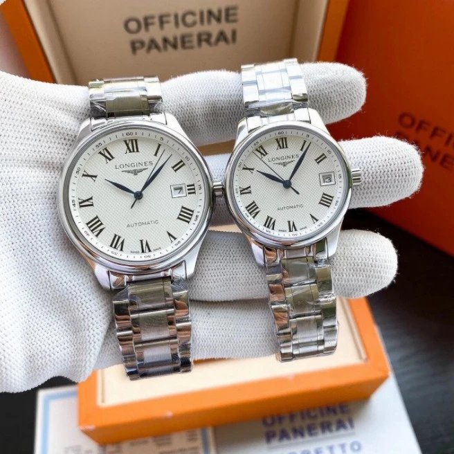 Bold Roman Numerals White Dial Men's