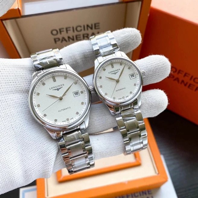 Diamond Markers White Dial Men's