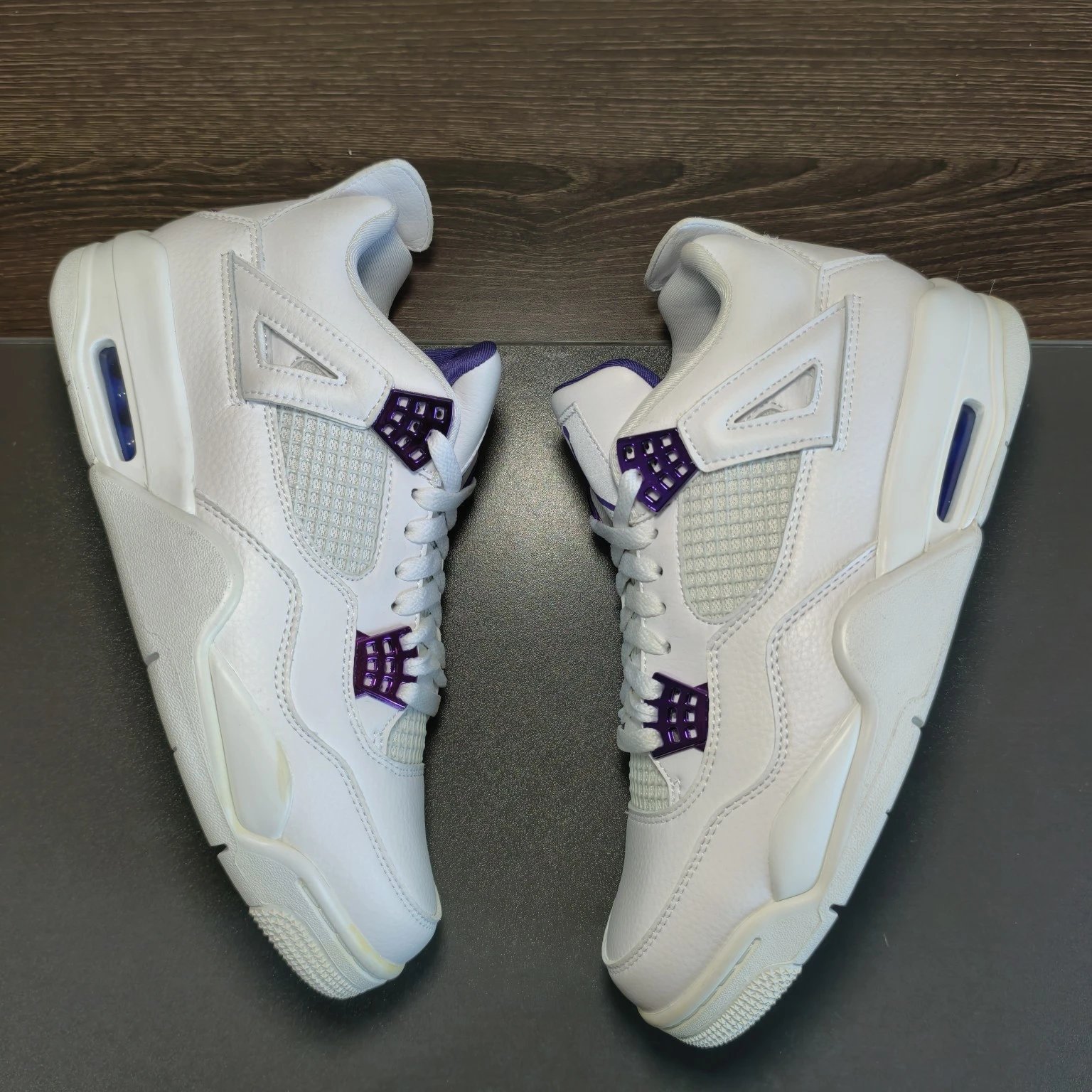Air Jordan 4 White Purple B-Grade