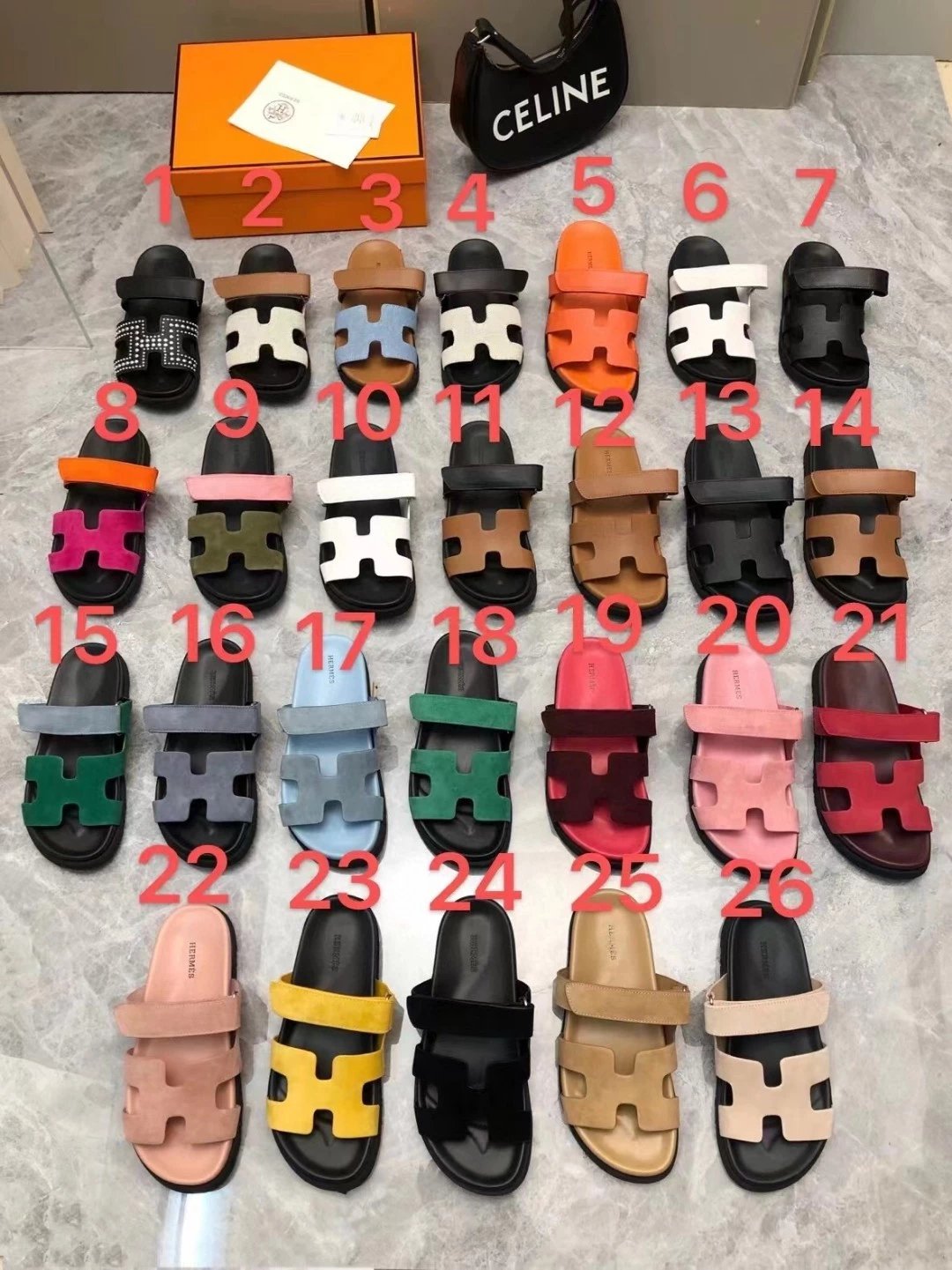 Color code directly inform customer service or note when ordering!