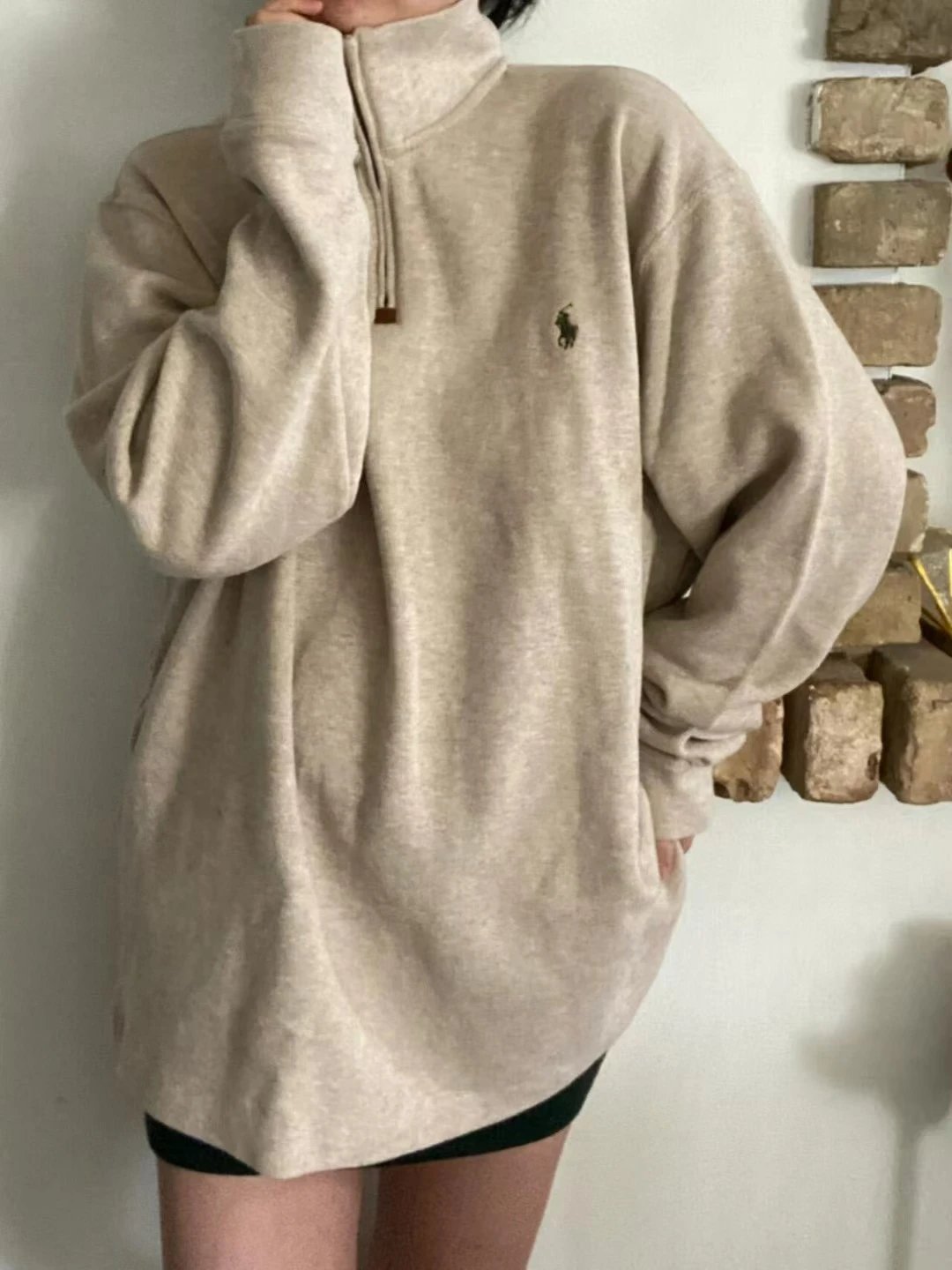 Polo Ralph Lauren Half-Zip Pullover Navy Sweater - 38