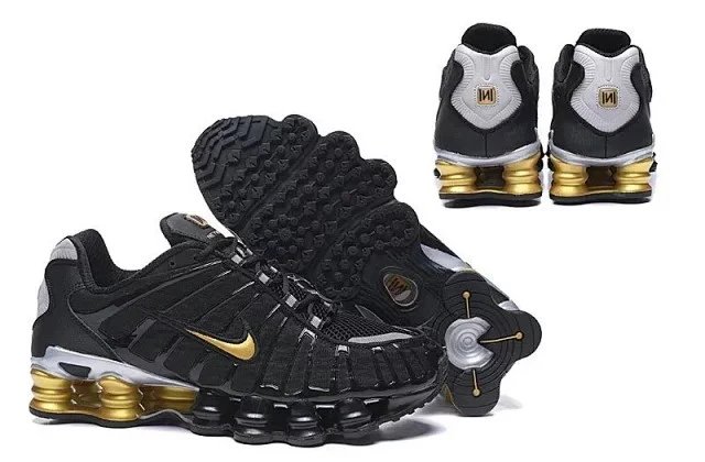 Nike Shox R4 Black Silver Sneakers - 43