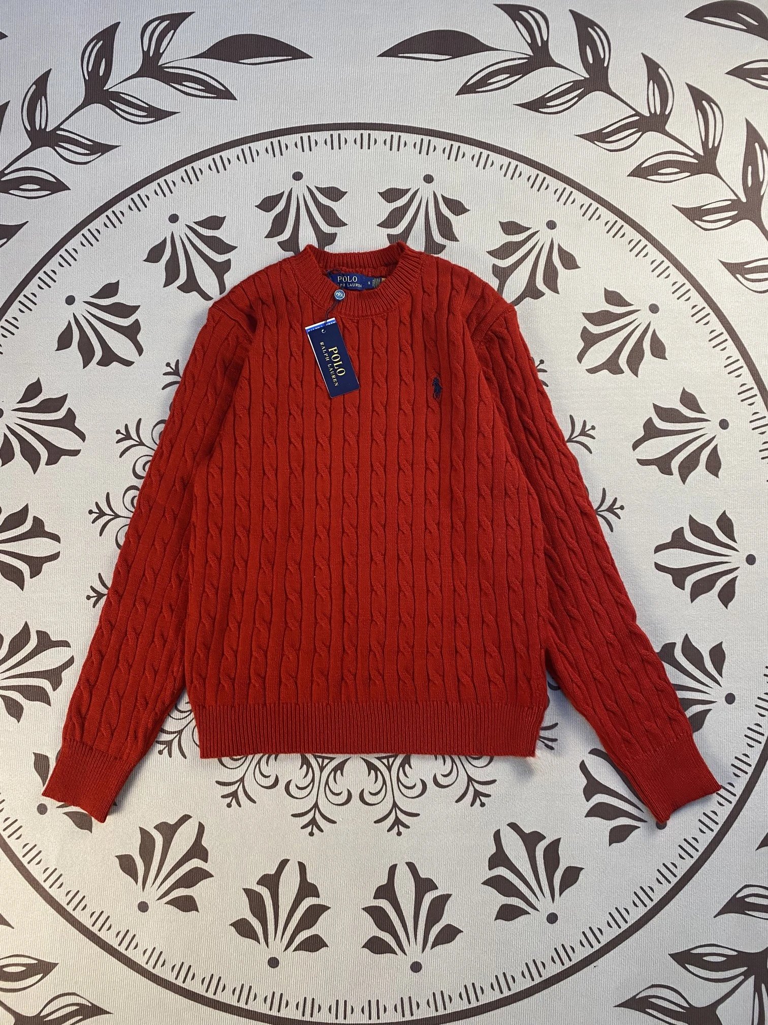 Ralph Lauren Cable Knit Crewneck Sweater Black - 21