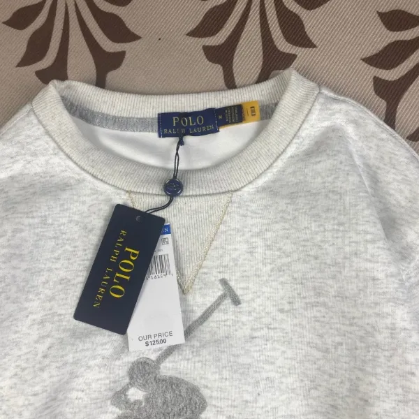 Ralph Lauren Polo Small Pony Crewneck Sweater White - 12