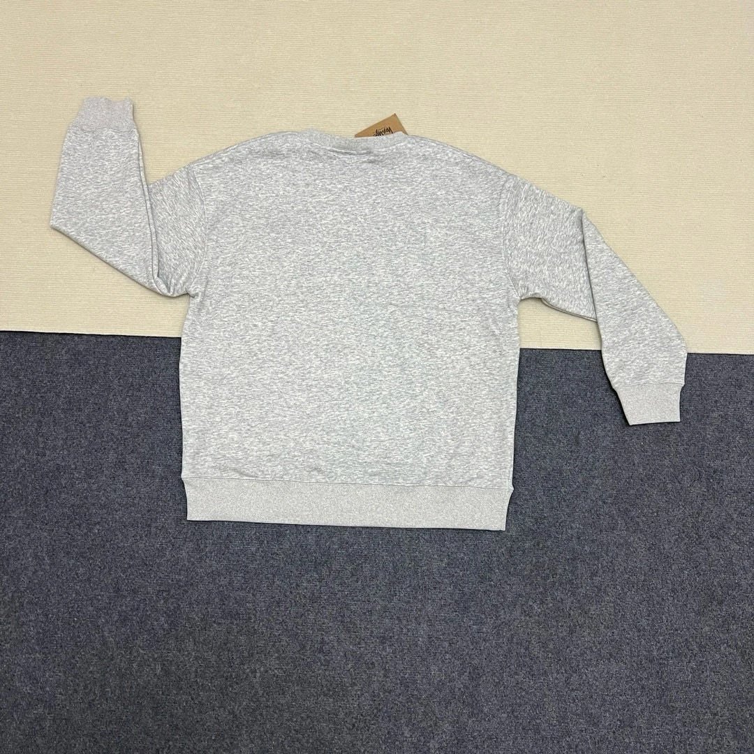 Nike x Stussy Logo Crewneck Sweatshirt Gray - 16