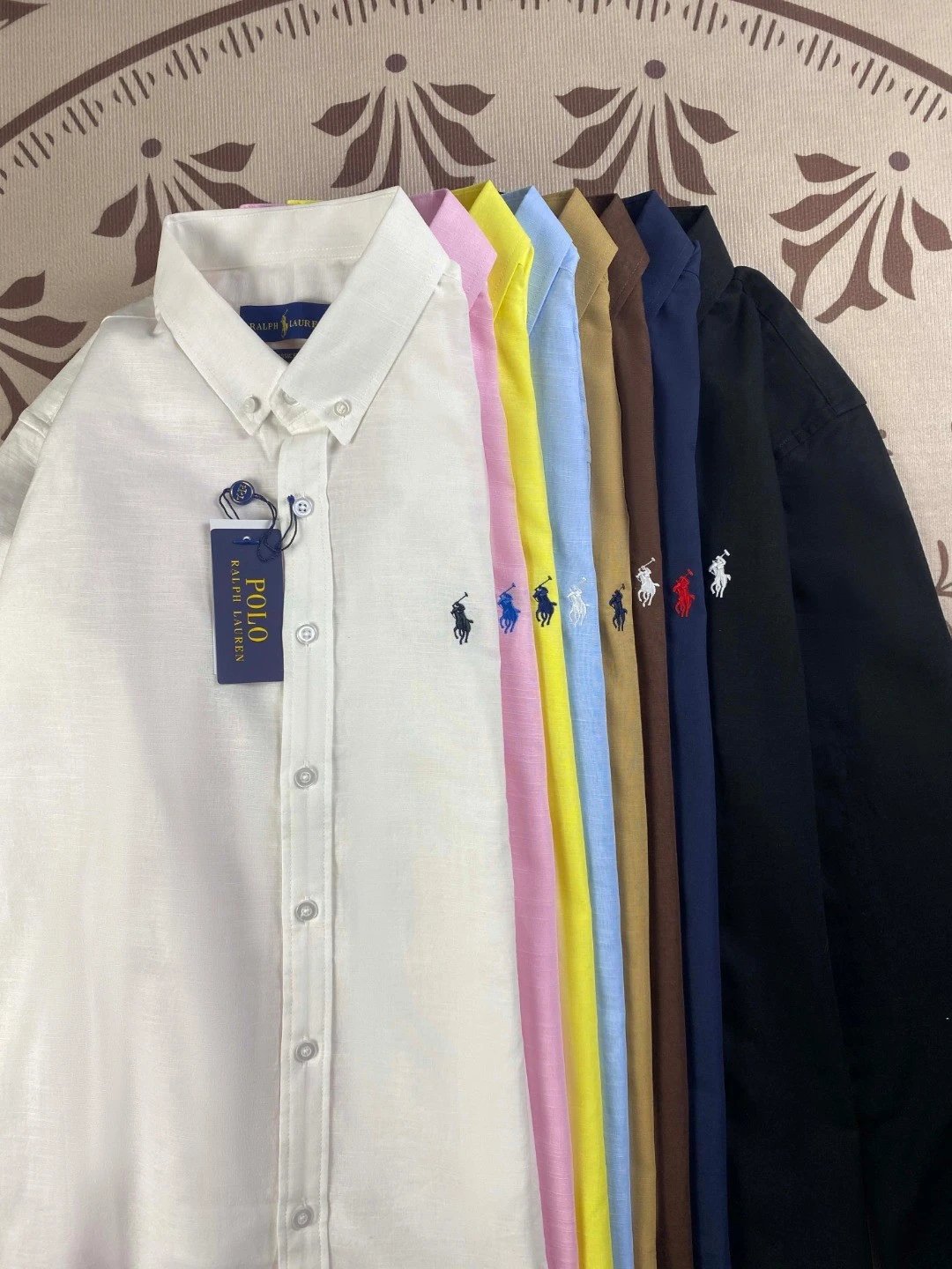 Polo Ralph Lauren Striped Linen Shirt White - 8