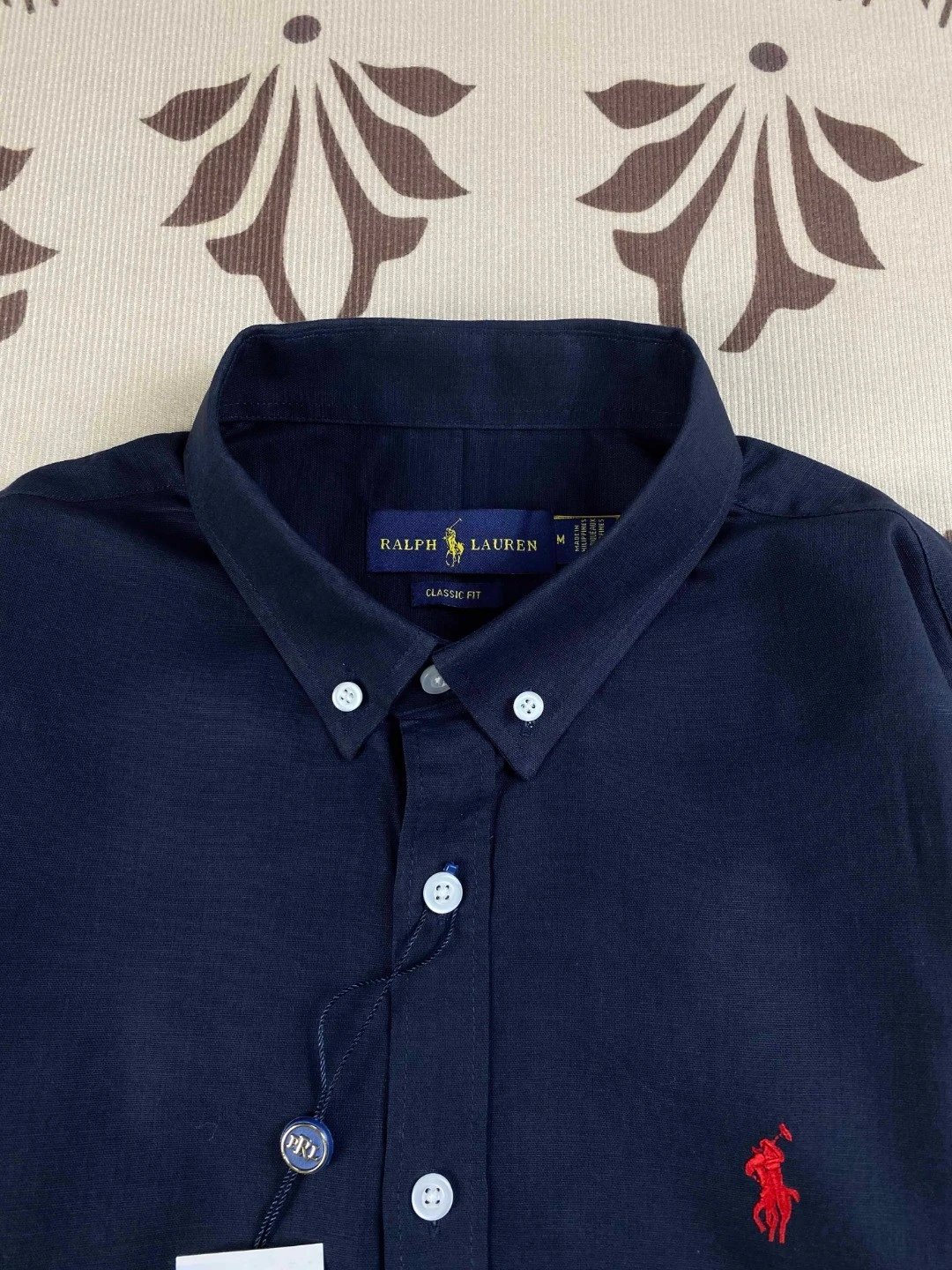 Polo Ralph Lauren Striped Linen Shirt White - 38