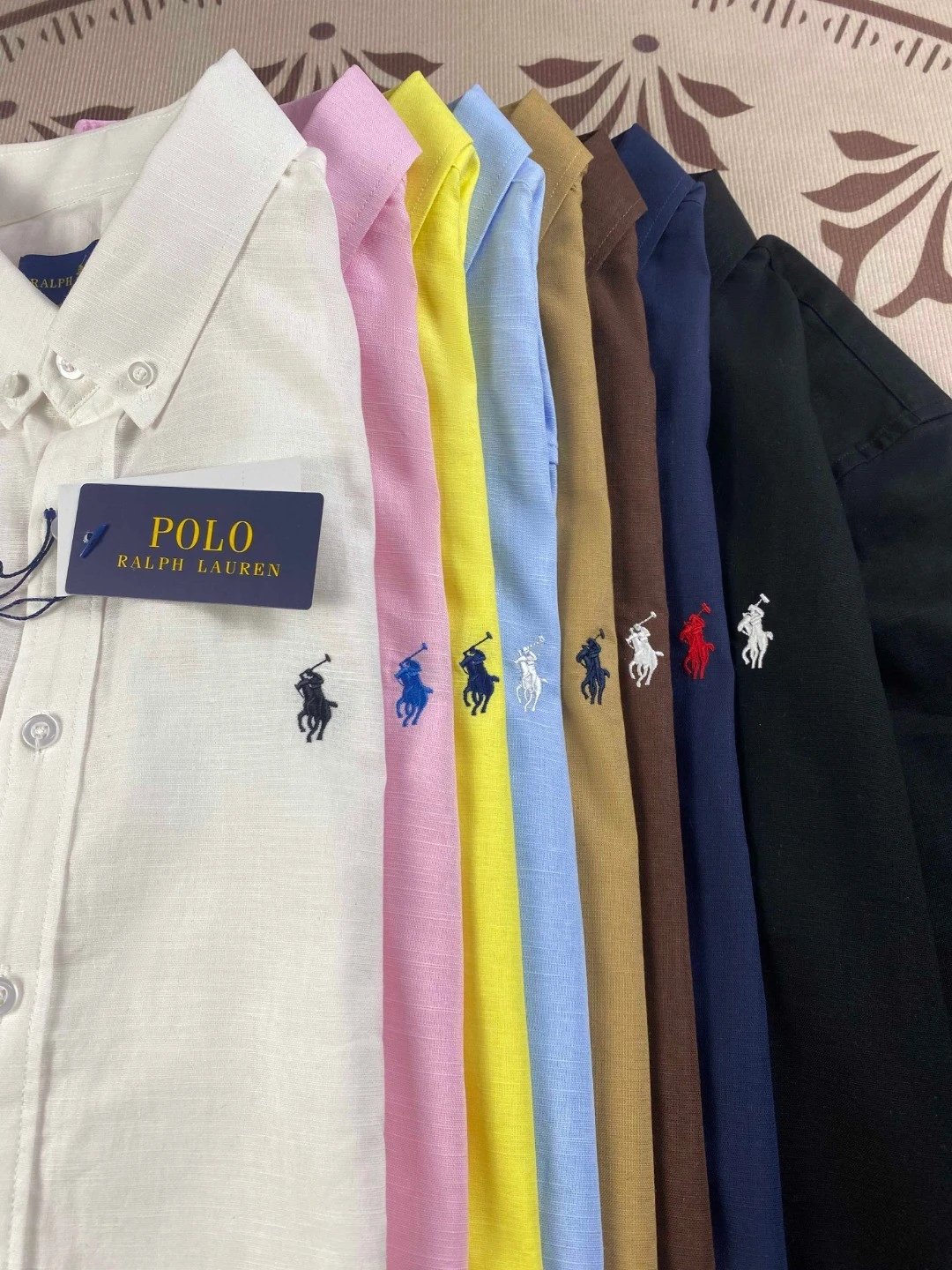 Polo Ralph Lauren Striped Linen Shirt White - 7