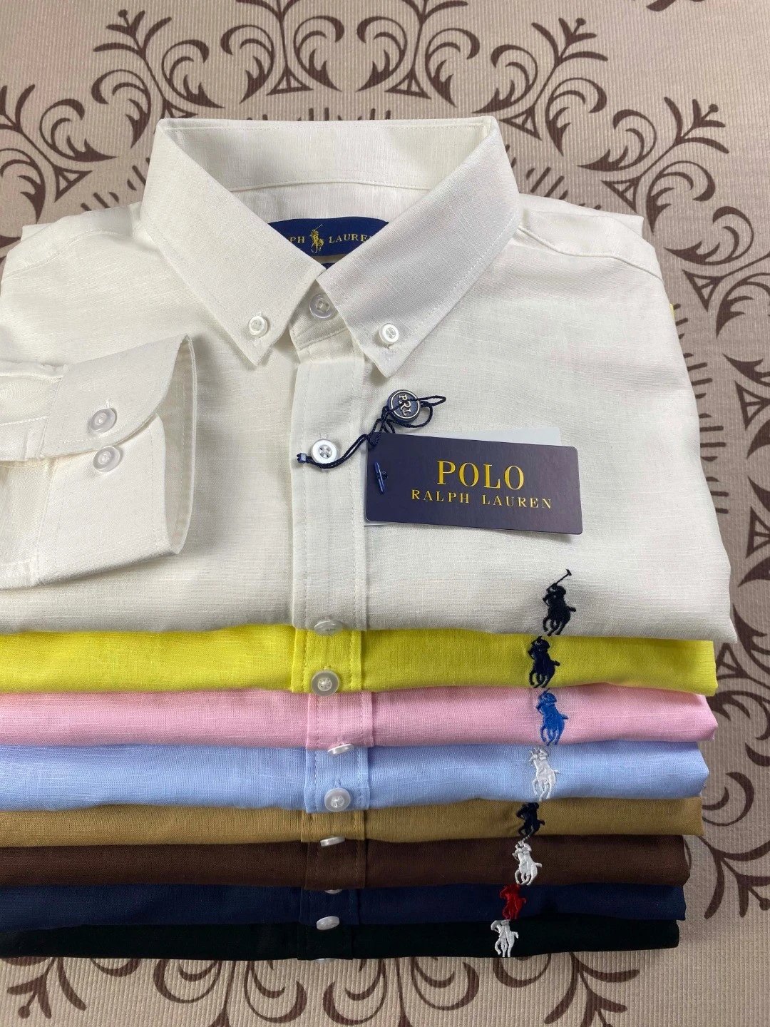 Polo Ralph Lauren Striped Linen Shirt White - 5