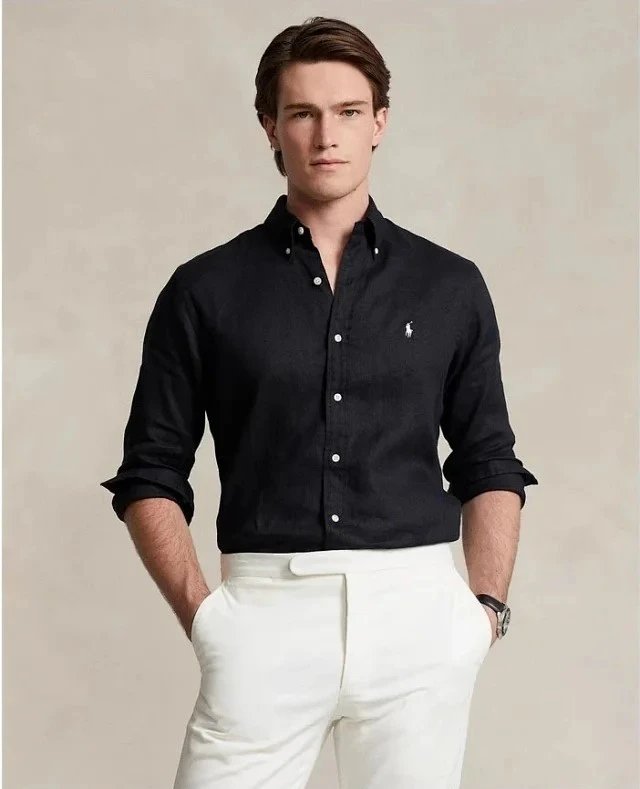 Polo Ralph Lauren Striped Linen Shirt White - 55
