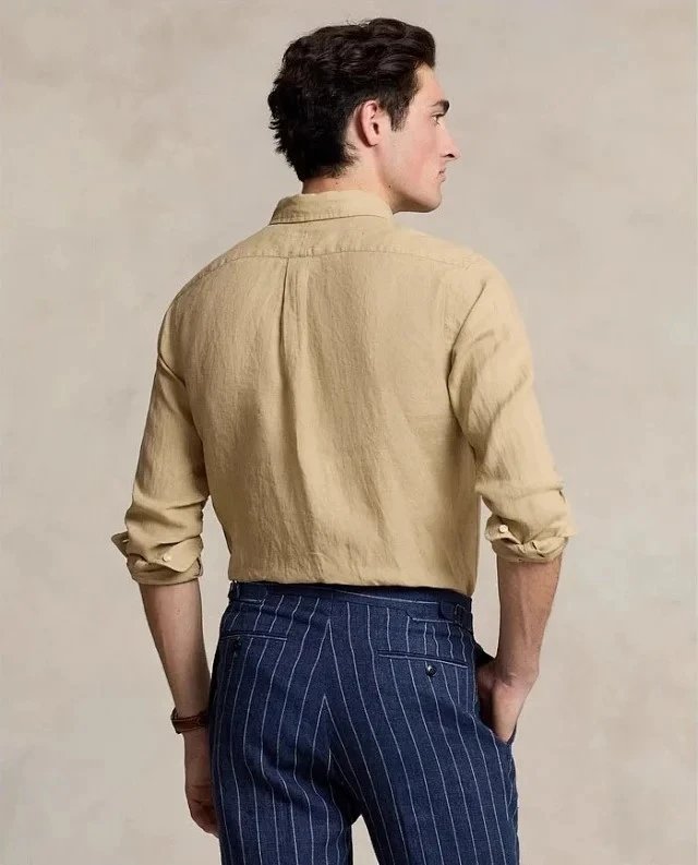 Polo Ralph Lauren Striped Linen Shirt White - 69