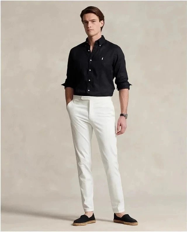 Polo Ralph Lauren Striped Linen Shirt White - 59