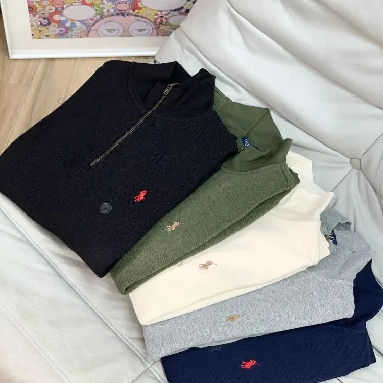 Polo Ralph Lauren Half-Zip Pullover Navy Sweater - 14