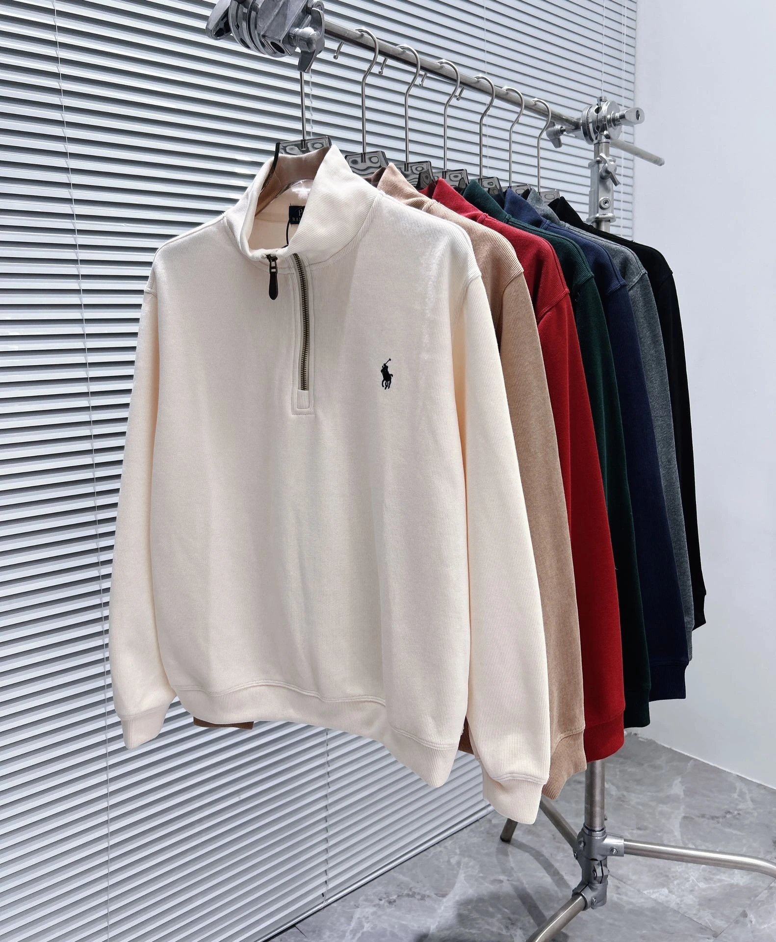 Polo Ralph Lauren Half-Zip Pullover Navy Sweater - 9