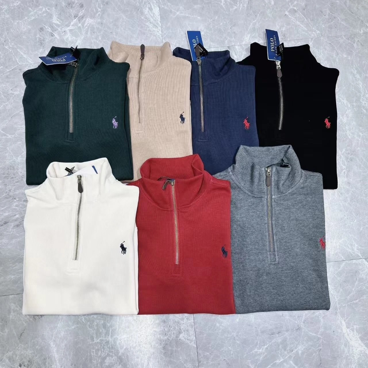 Polo Ralph Lauren Half-Zip Pullover Navy Sweater - 8