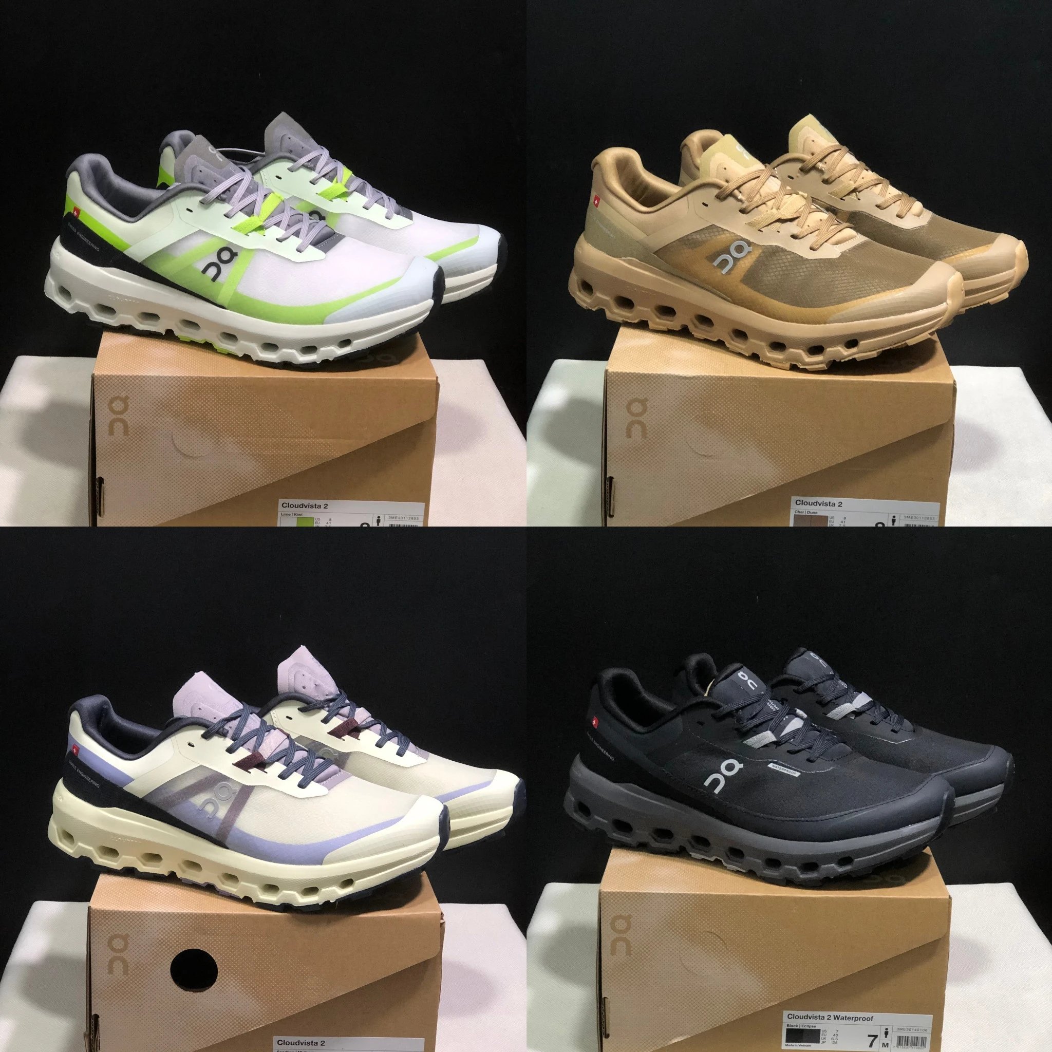 On昂跑 Cloudvista 2 Waterproof 男女款 防水缓震越野跑鞋3645