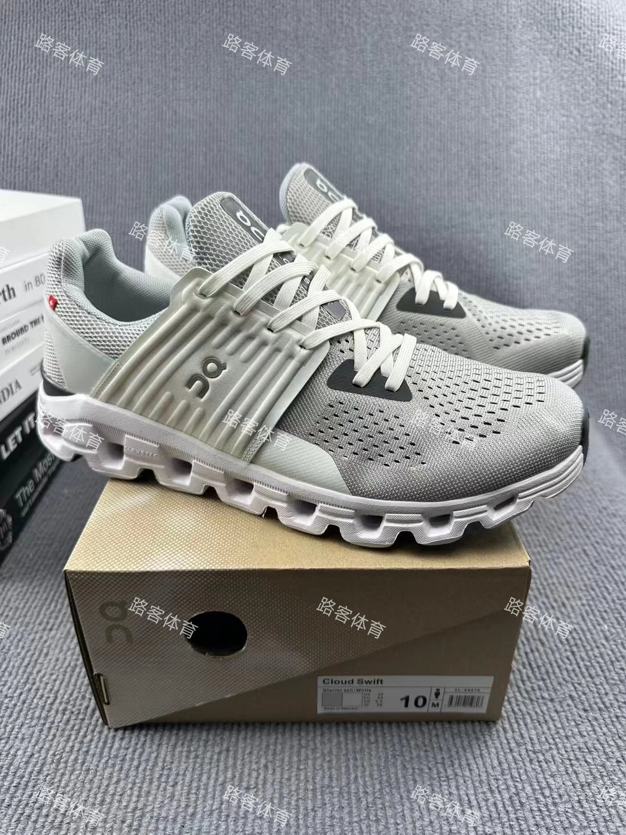 On Cloudswift Low Glacier Ash White 31.99810