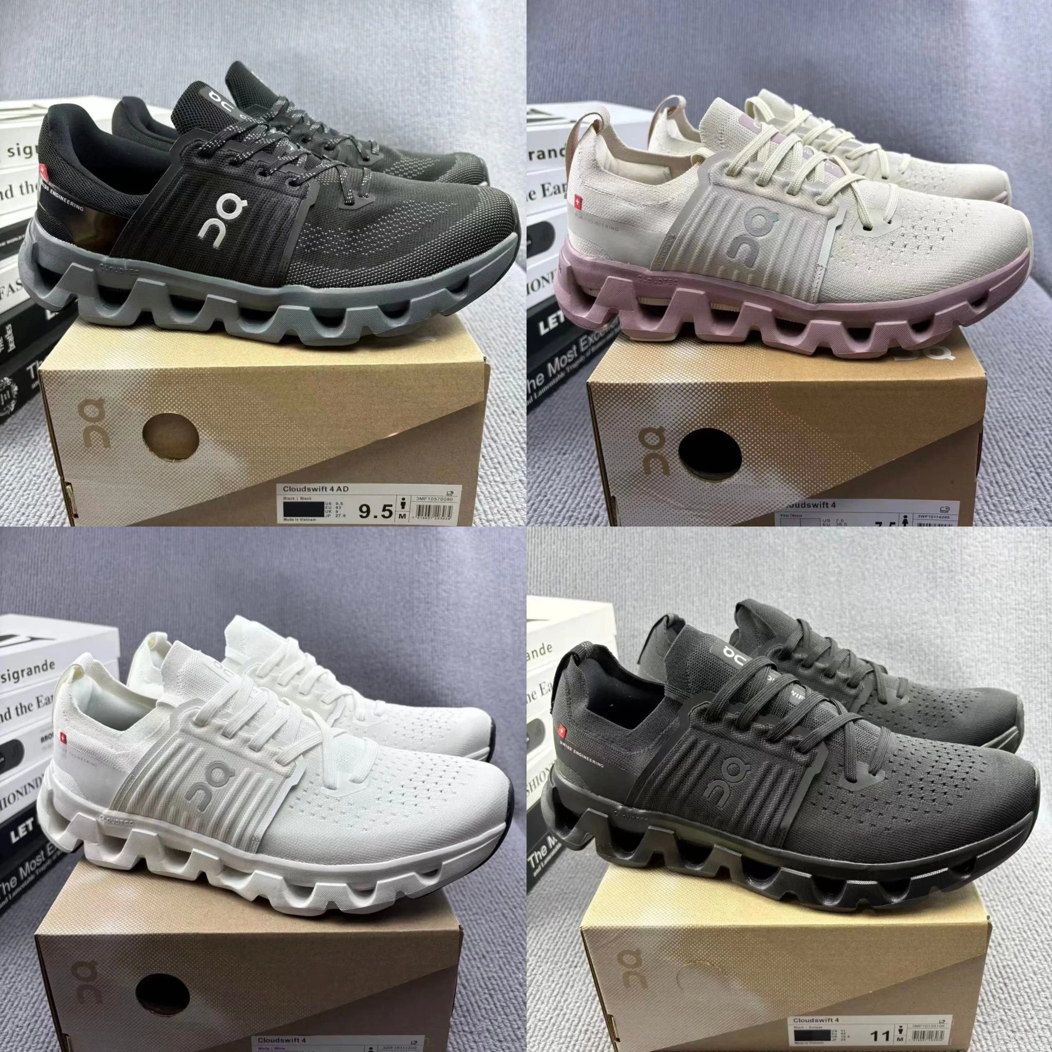 On昂跑Cloudswift 4 舒适 休闲跑步鞋 男女鞋 3646码有半码