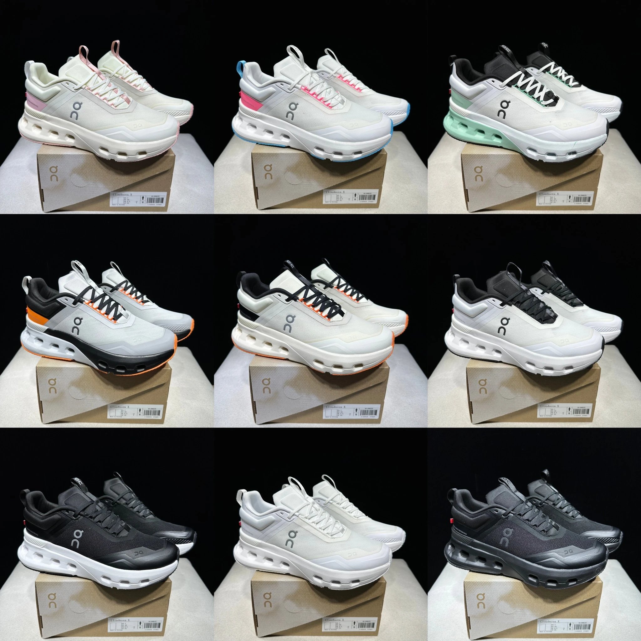 On昂跑 Cloudnova X 柔软舒适防滑耐磨轻便 低帮跑步鞋 男女款 3645 