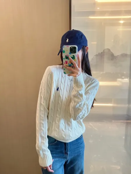 Ralph Lauren Cable Knit Sweater Ivory - 18