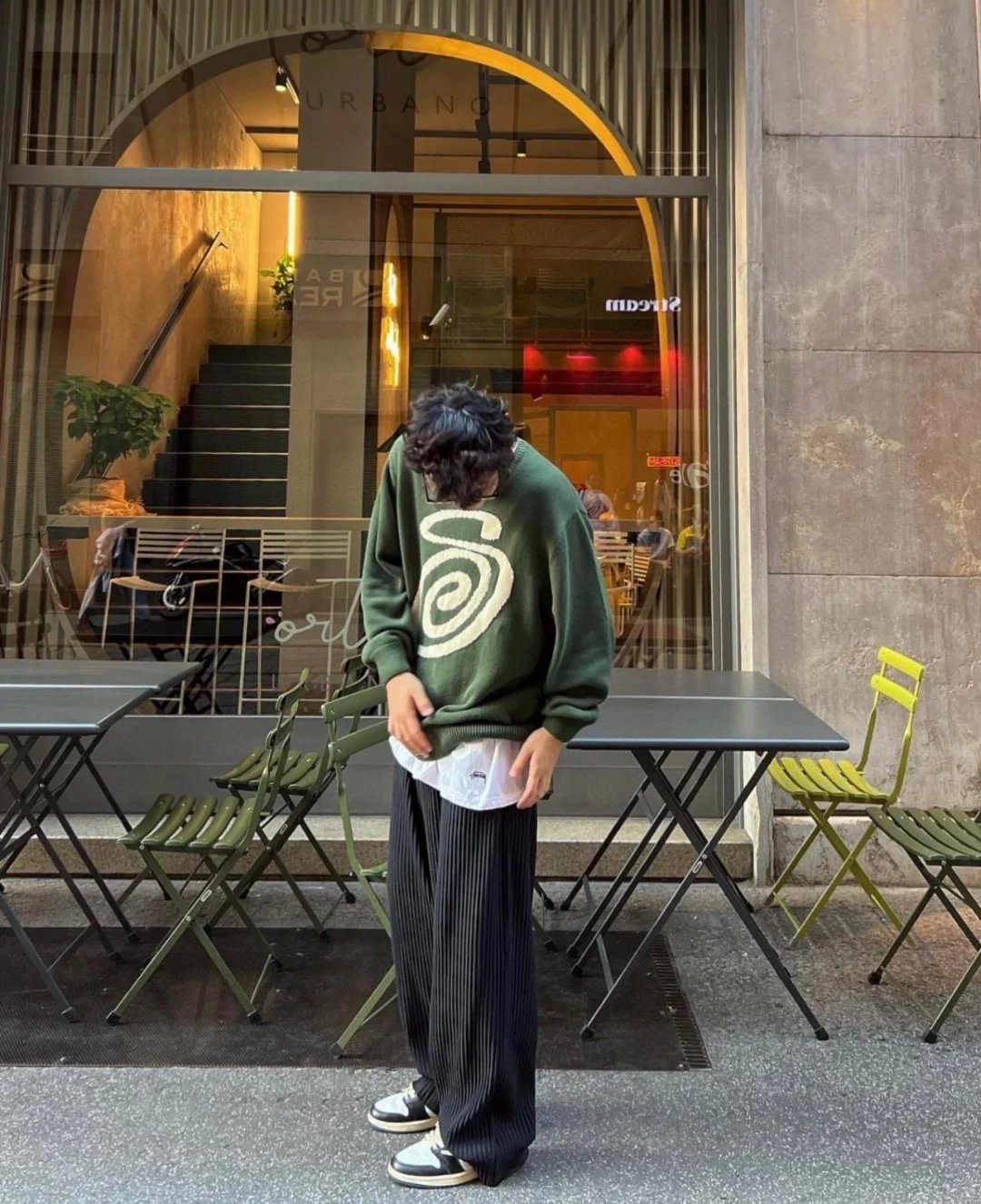 Stussy S Letter Double-Sided Jacquard Knit Sweater photo 3