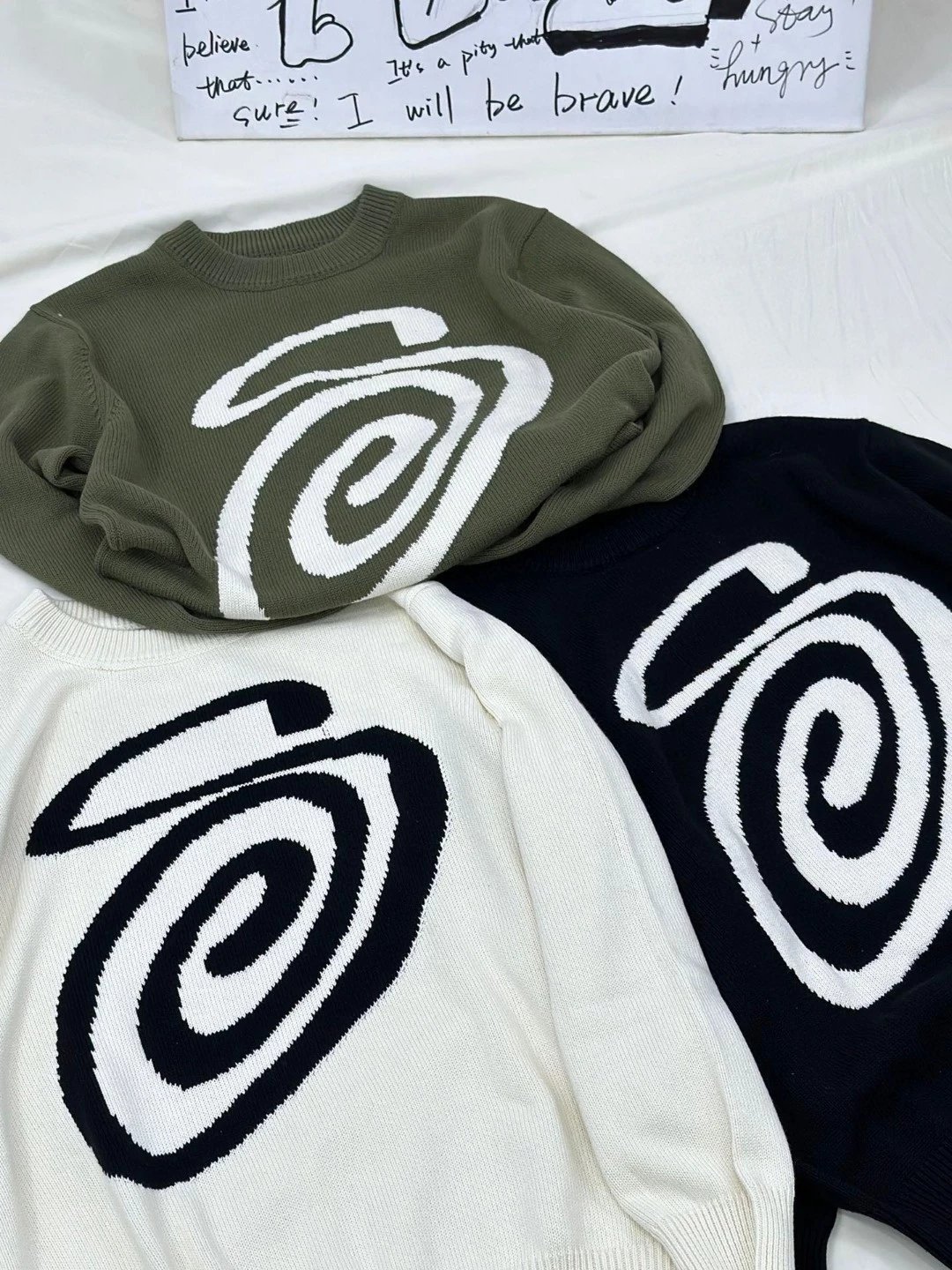 Stussy S Letter Double-Sided Jacquard Knit Sweater photo 4