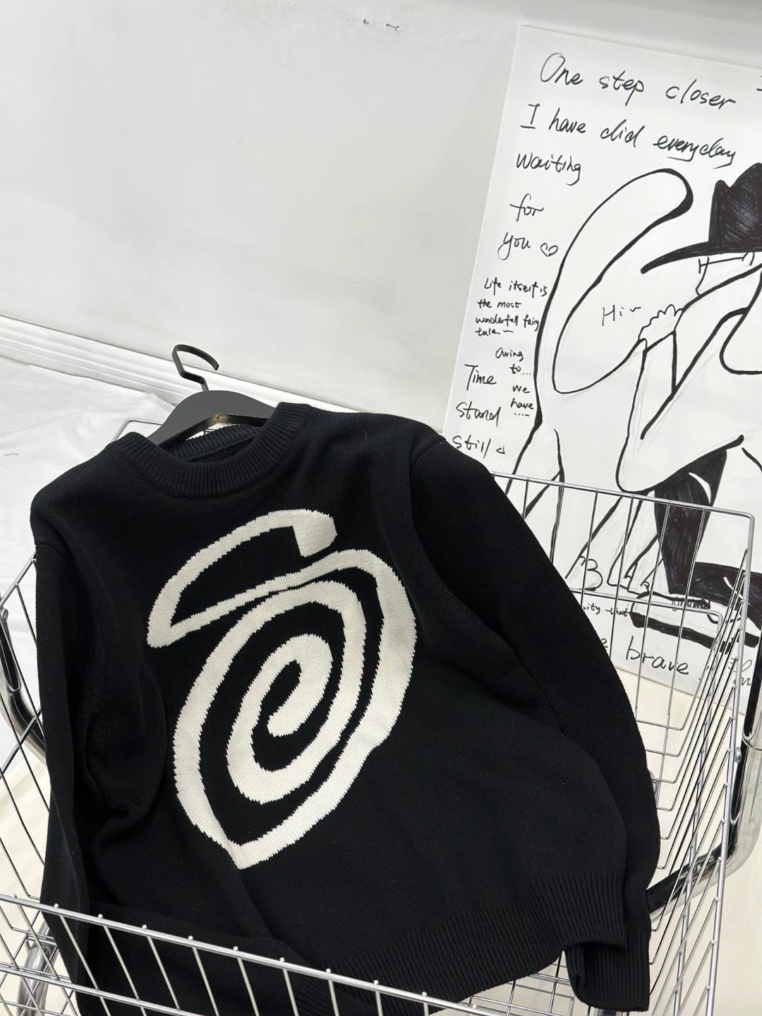 Stussy S Letter Double-Sided Jacquard Knit Sweater photo 5