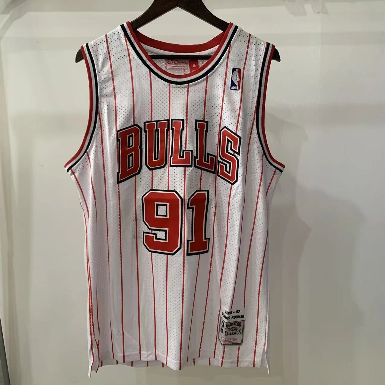 Rodman white red stripes