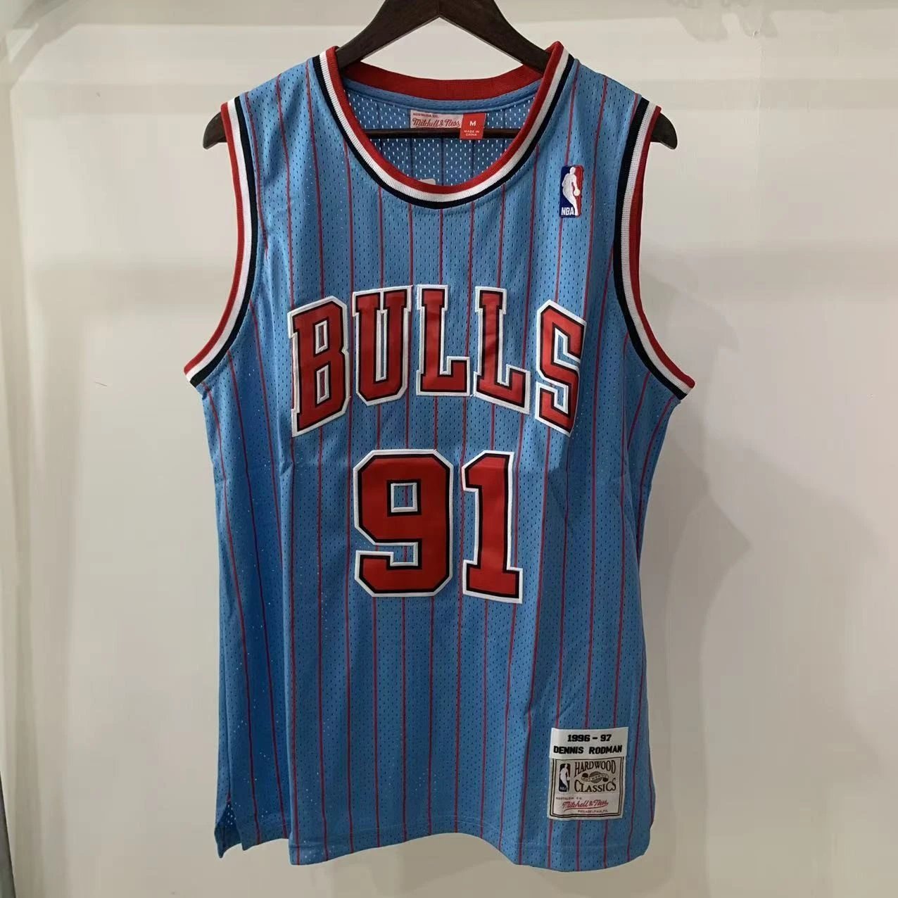 Rodman blue red stripes
