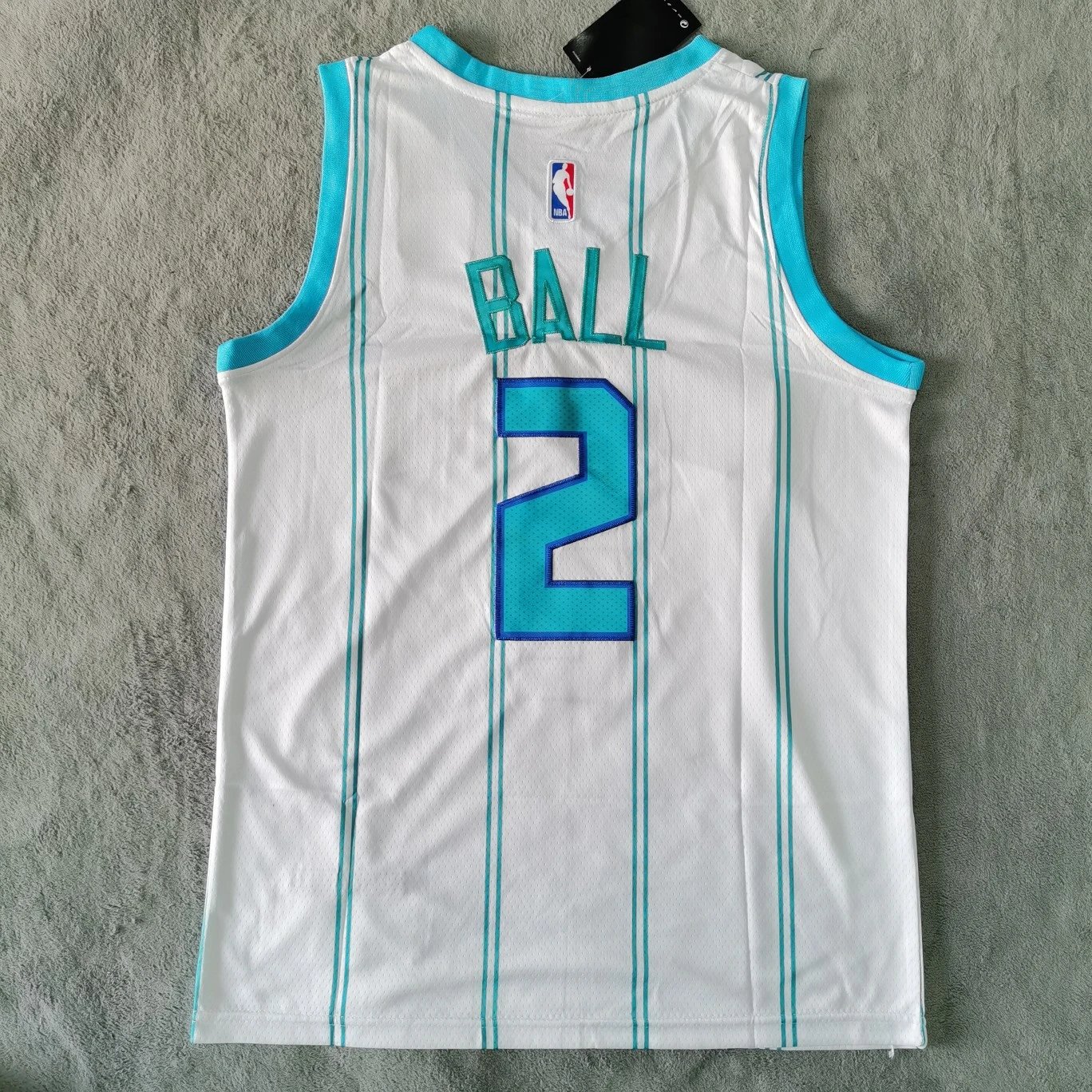 Charlotte Hornets Nike NBA Swingman Jersey Teal Blue Activewear - 15