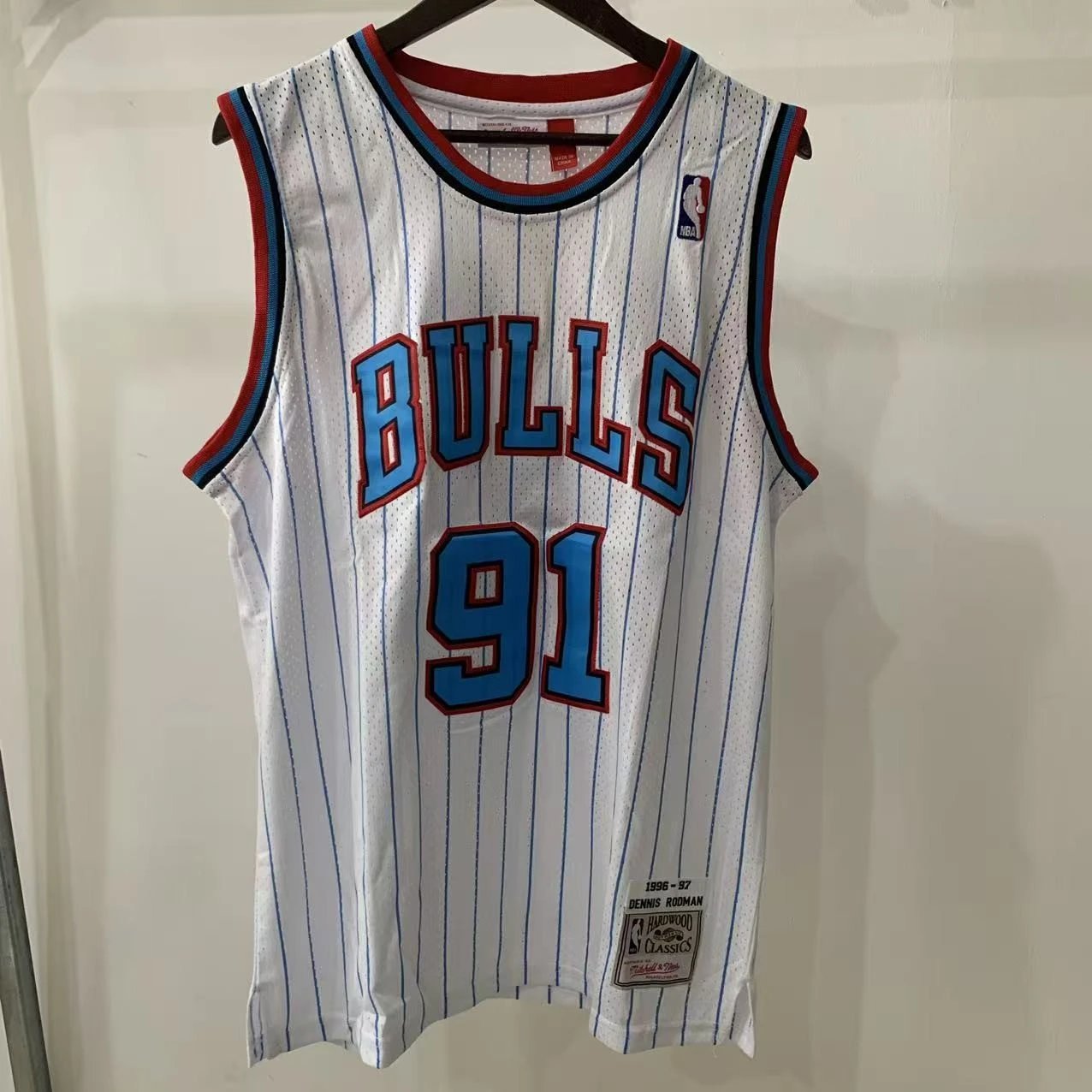 Rodman White Blue Stripes