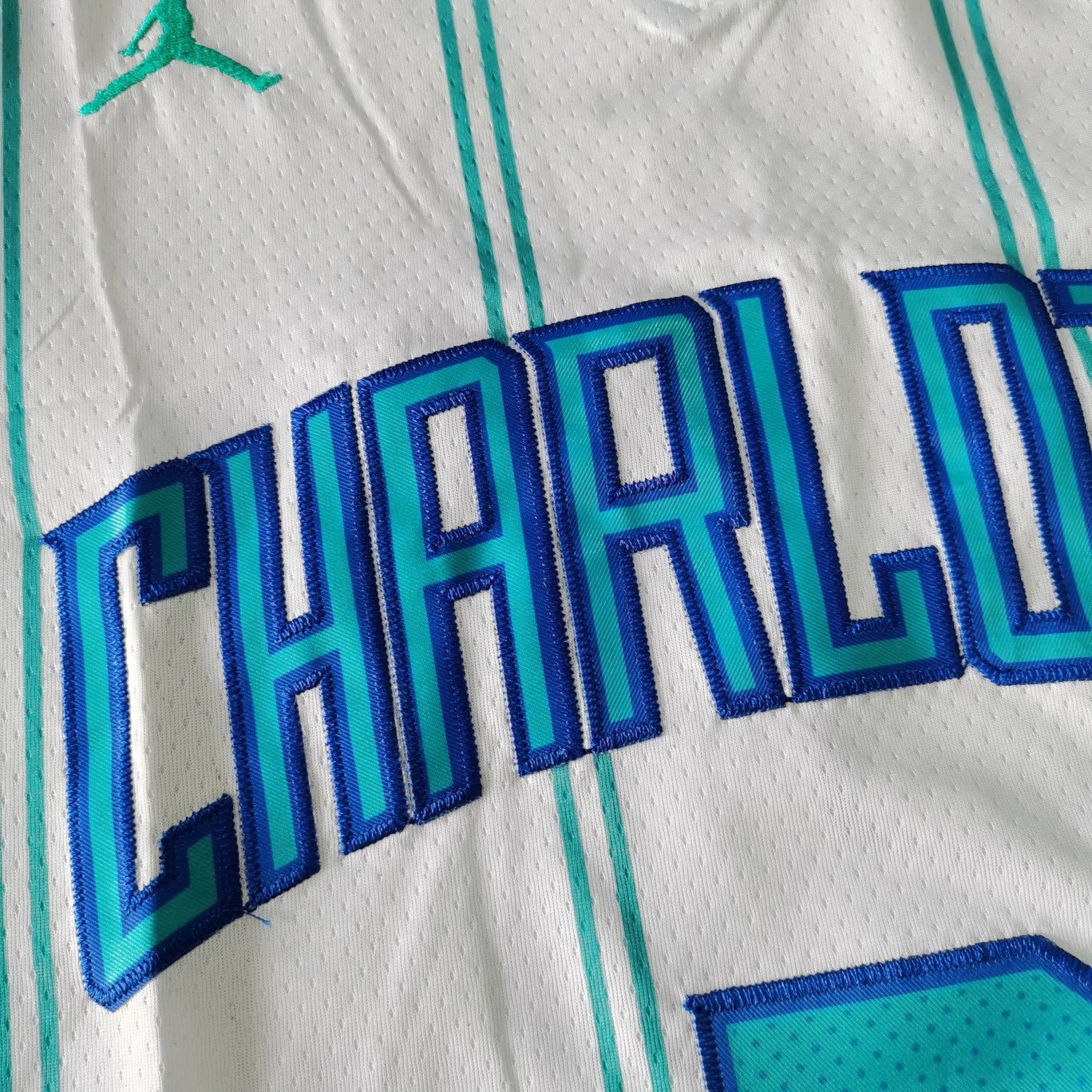 Charlotte Hornets Nike NBA Swingman Jersey Teal Blue Activewear - 12