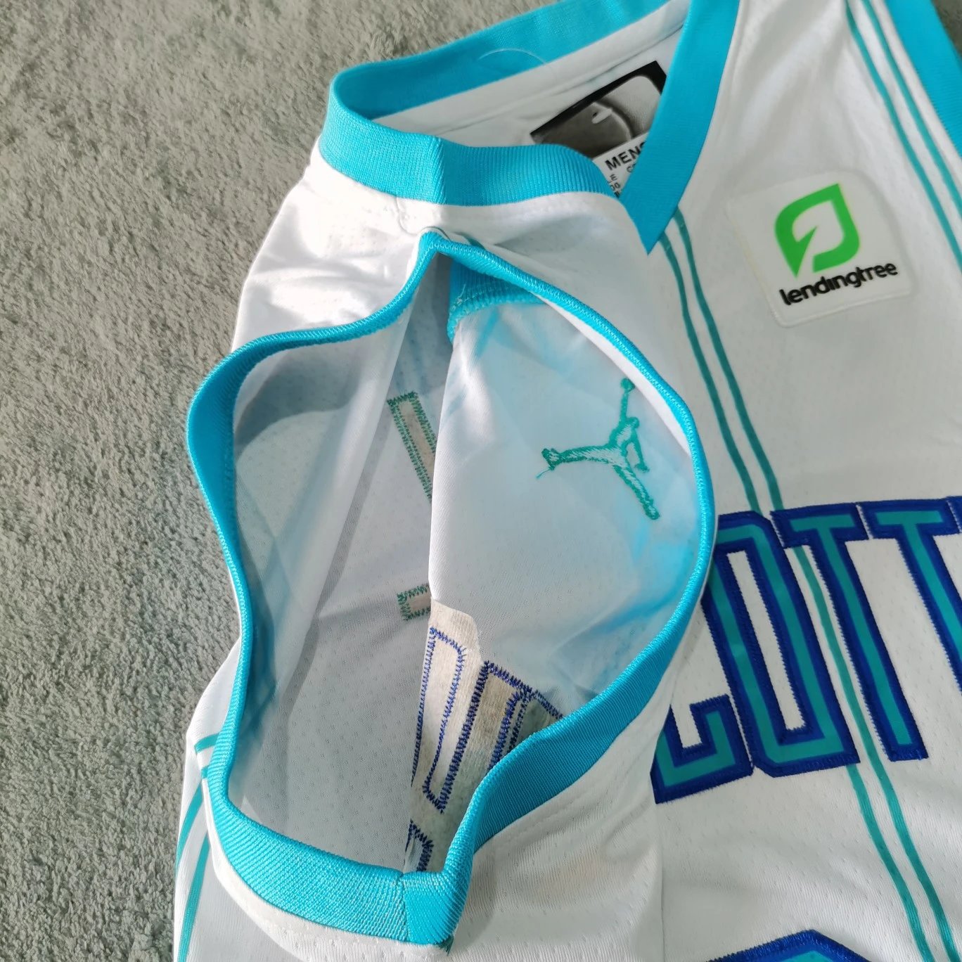 Charlotte Hornets Nike NBA Swingman Jersey Teal Blue Activewear - 14