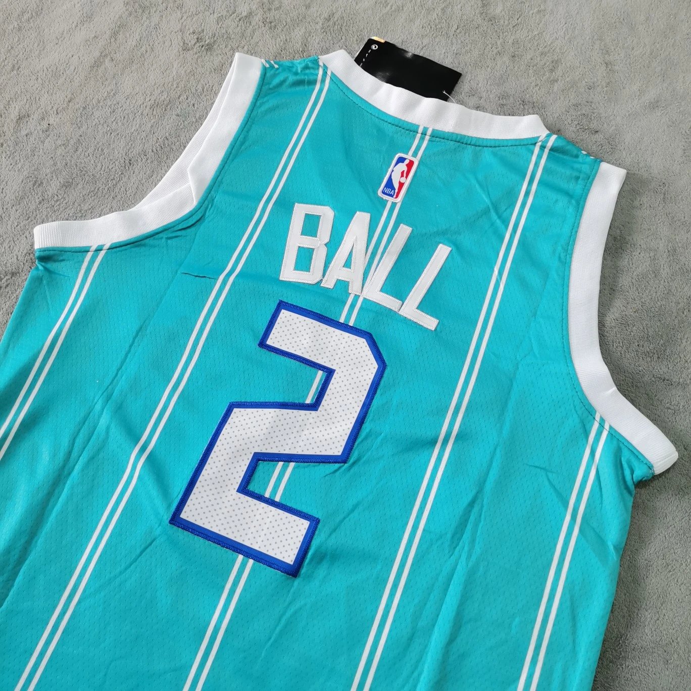 Charlotte Hornets Nike NBA Swingman Jersey Teal Blue Activewear - 24