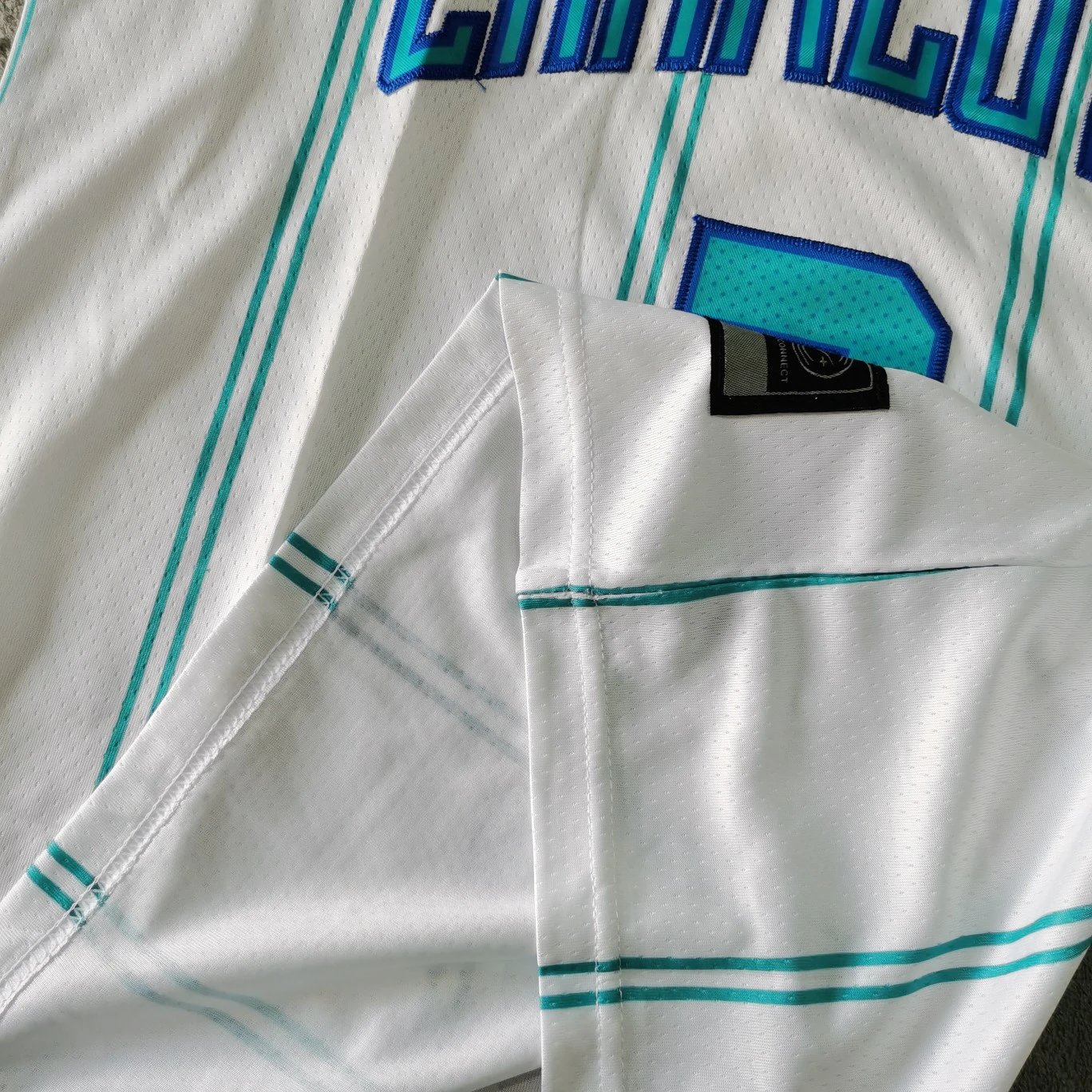 Charlotte Hornets Nike NBA Swingman Jersey Teal Blue Activewear - 13