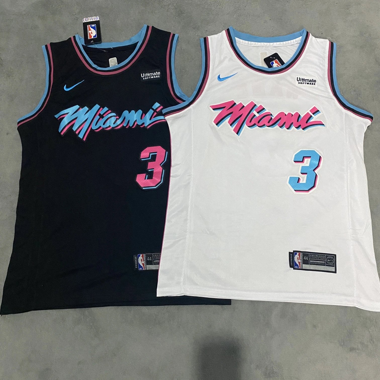 Wade No. 3 Miami Heat City Edition Jersey NBA Embroidered Basketball Uniform