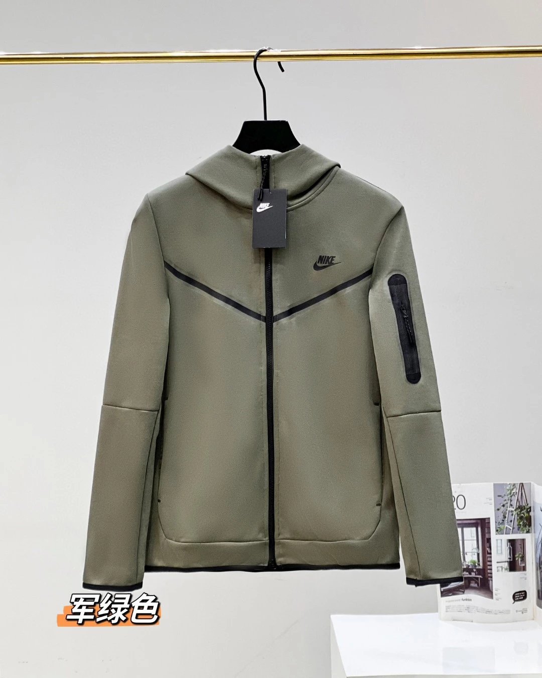 Military green jacket